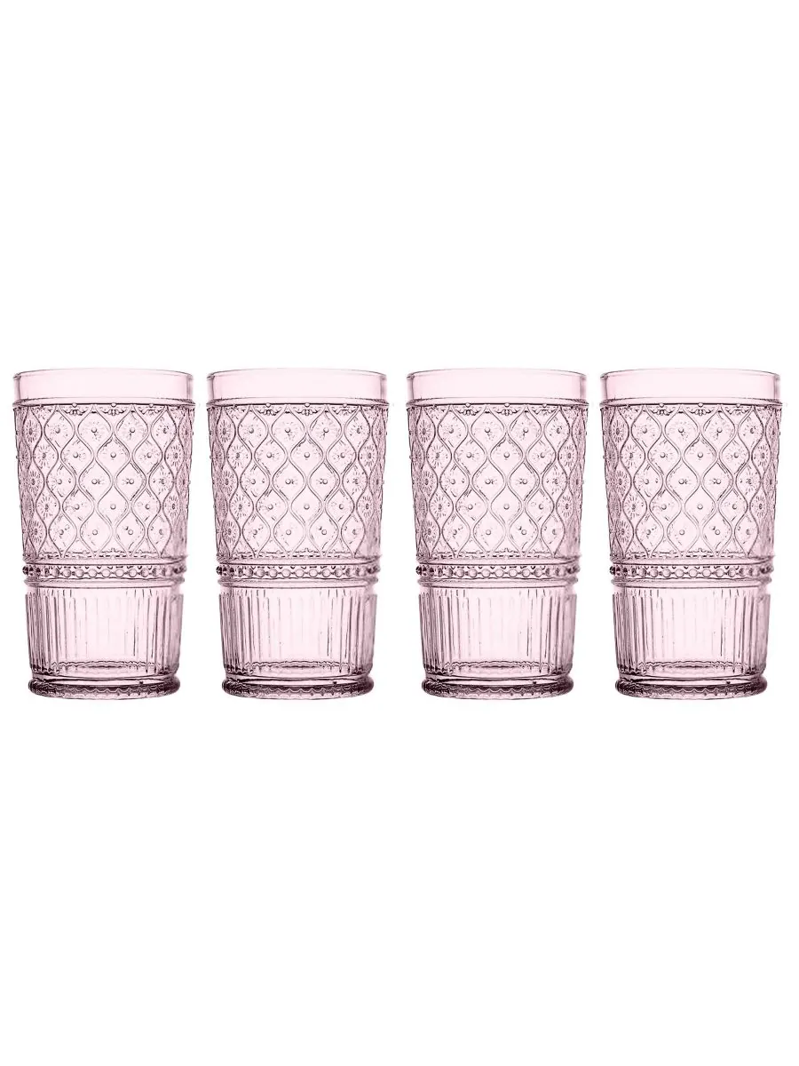 Стаканчики Claro Highball, набор из 4 шт Godinger — изображение 1 из 3, розовый