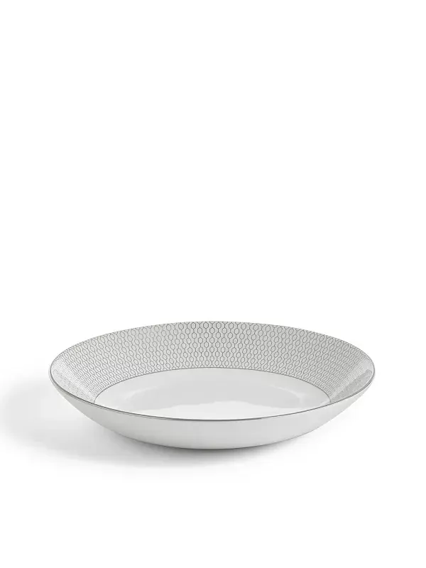 Чаша для пасты Gio Platinum, 9,4 дюйма Wedgwood — изображение 2 из 2, мульти