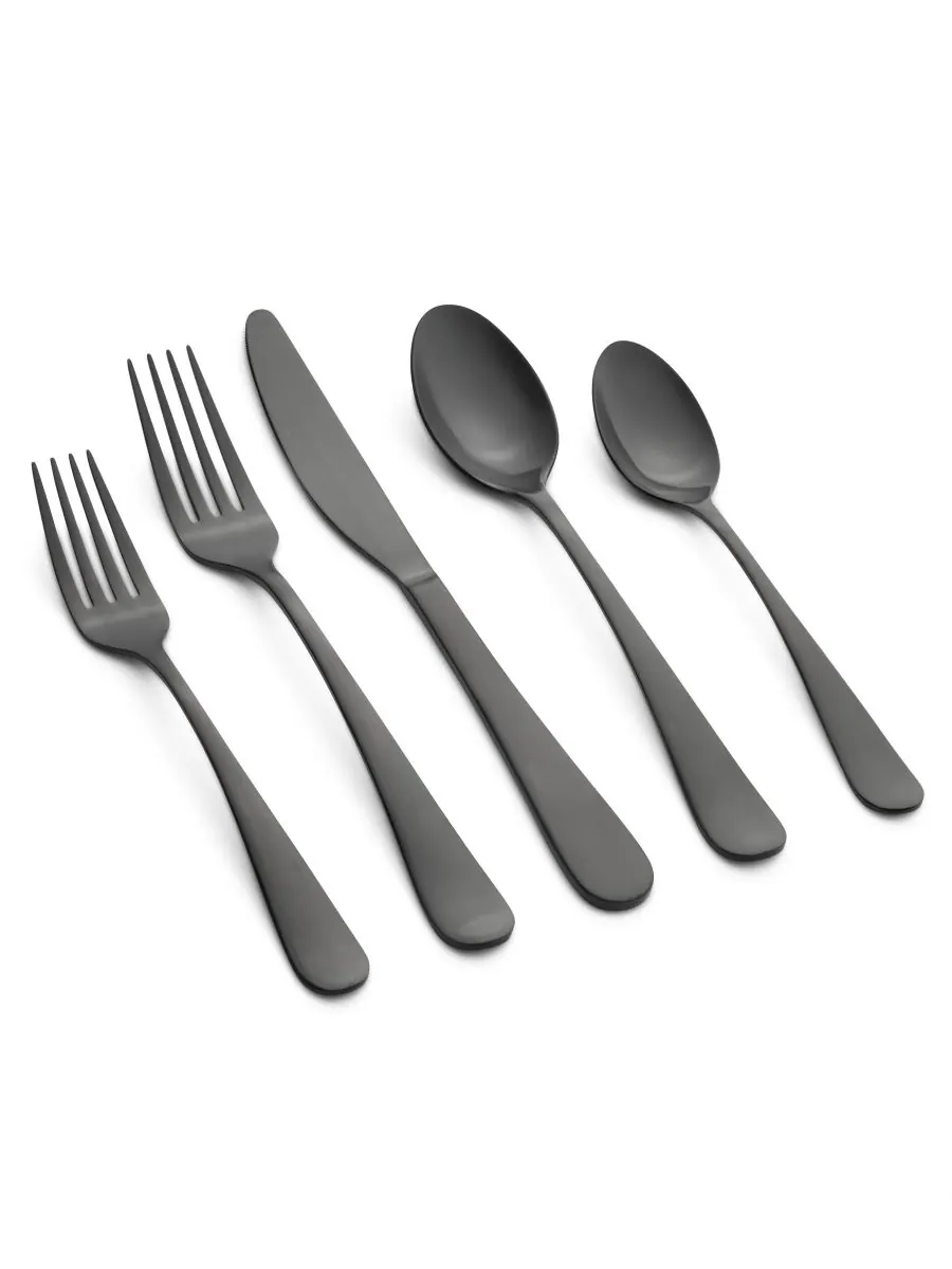 Cambridge Silversmiths Набор столовых приборов Rhiannon Black Satin, 45 предметов, на 8 персон