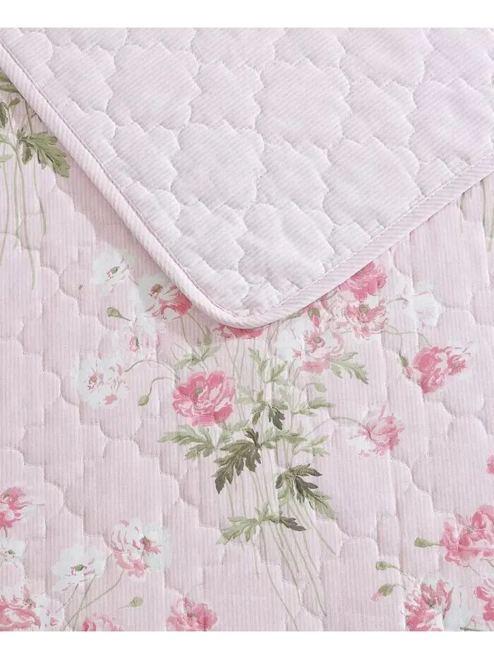 Наборы двусторонних одеял Veronicas Bouquet Laura Ashley — изображение 4 из 8, розовый/белый