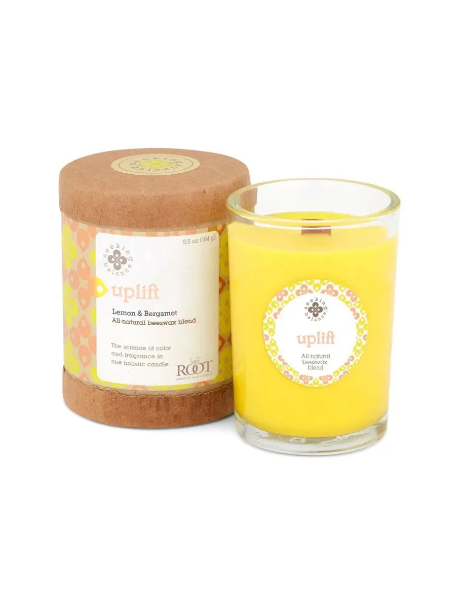 Ароматическая свеча в банке Seeking Balance Uplift Lemon Bergamot, 184 г ROOT CANDLES