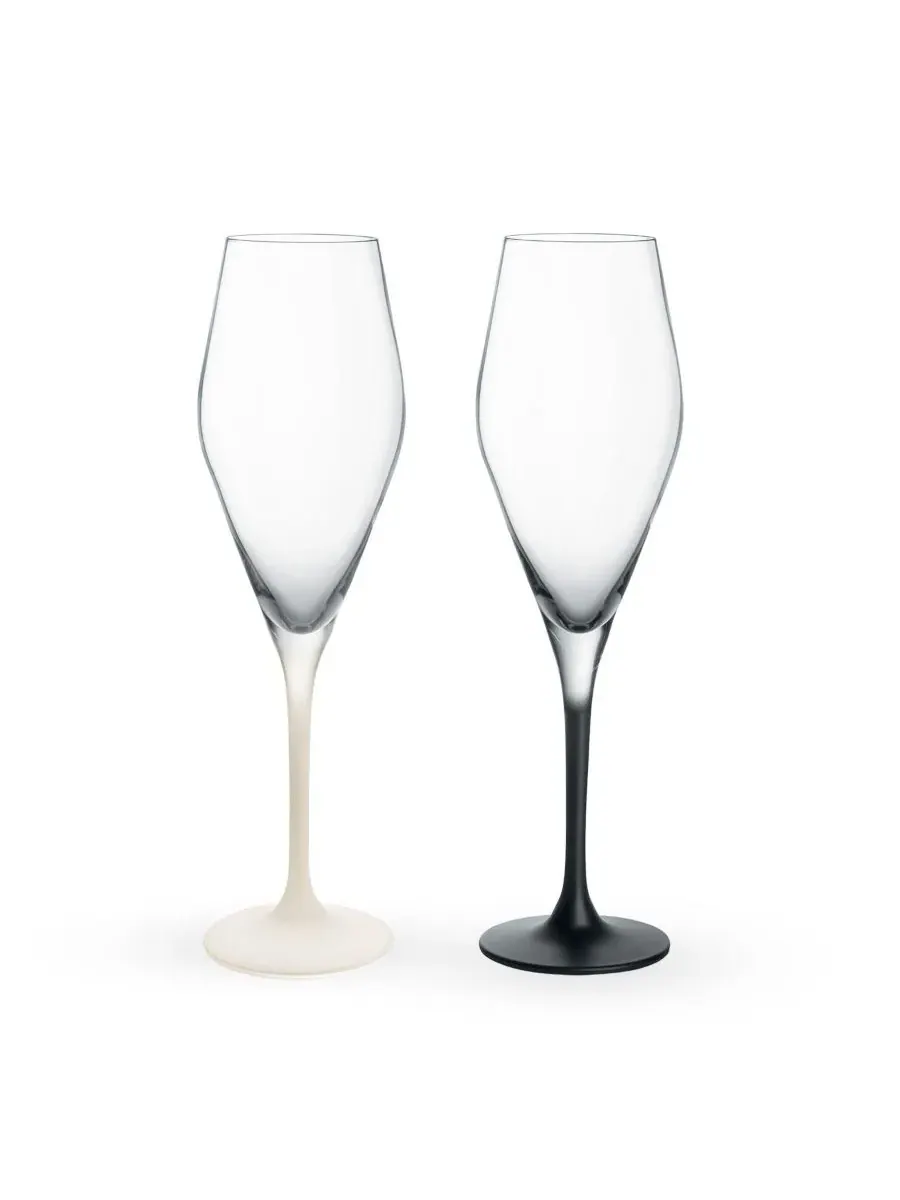 Набор из двух бокалов для тостов Manufacture Rock Couples Villeroy & Boch — изображение 1 из 5, черный белый