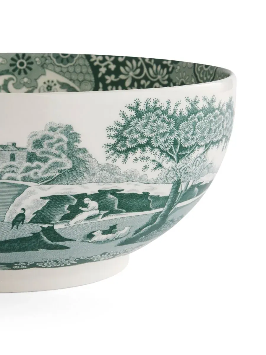 Круглая итальянская сервировочная миска Heritage Green Spode — изображение 5 из 8, зеленый