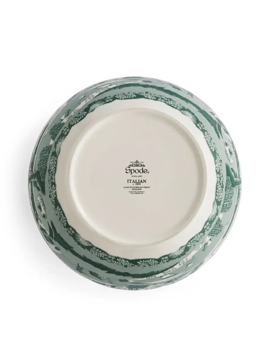 Круглая итальянская сервировочная миска Heritage Green Spode — изображение 7 из 8, зеленый