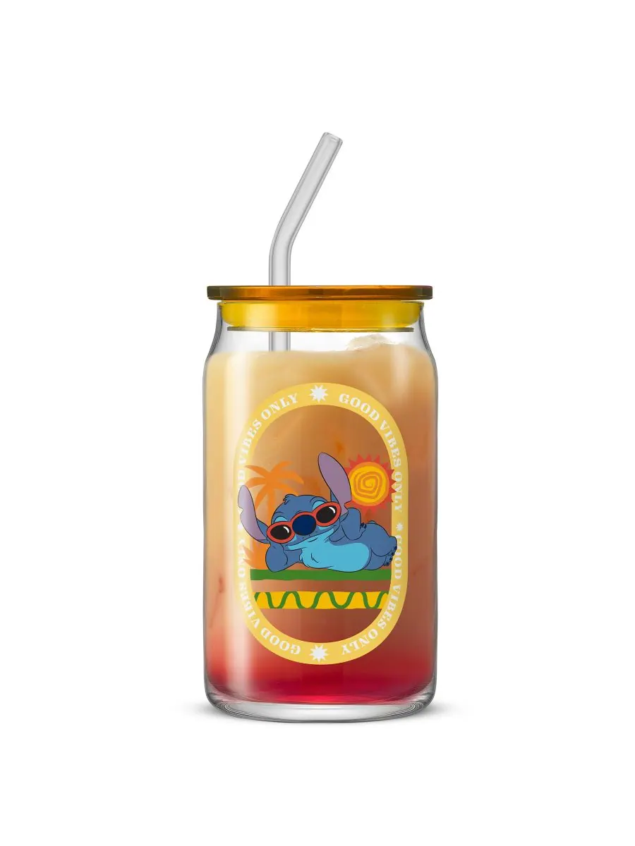 Набор из 4 стаканов Lilo Stitch Island Vibes JoyJolt — изображение 6 из 10, мульти