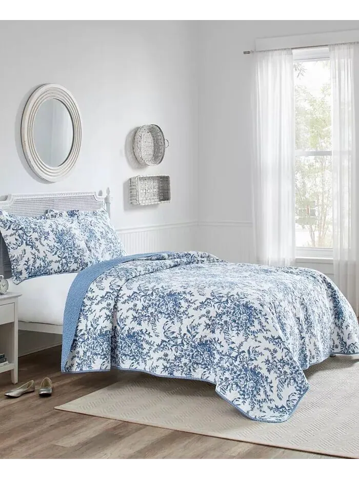 Бедфордские одеяла Laura Ashley — изображение 1 из 12, бледный розовый белый