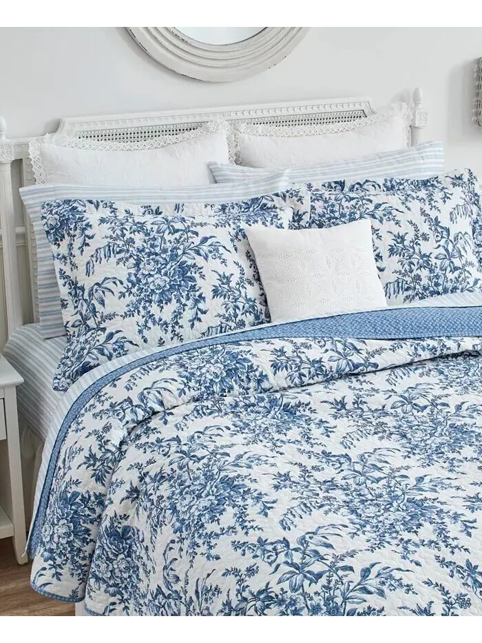 Бедфордские одеяла Laura Ashley — изображение 6 из 12, бледный розовый белый