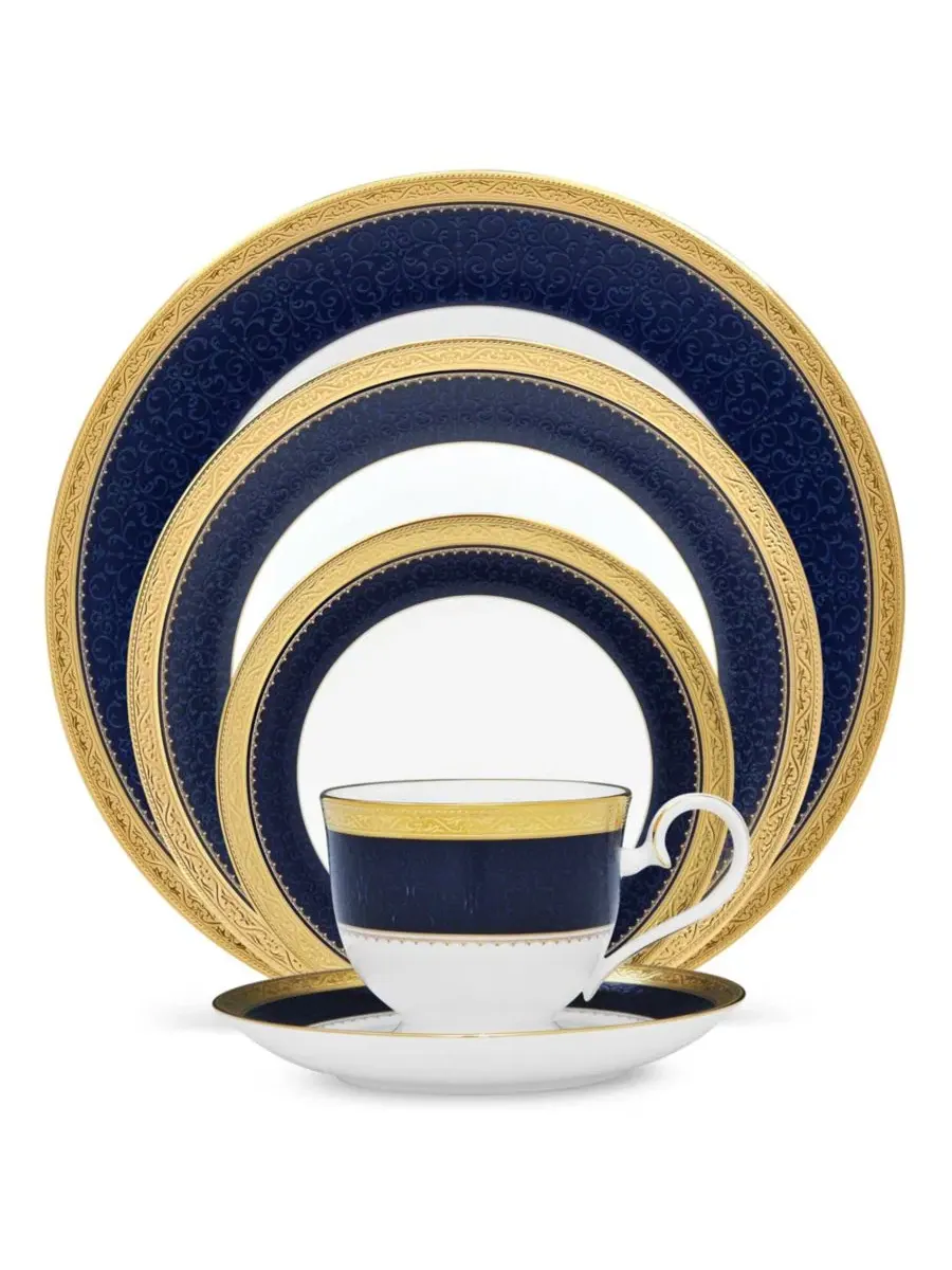 Набор посуды Odessa Cobalt Gold из 5 предметов, на 1 персону Noritake — изображение 1 из 3, синий