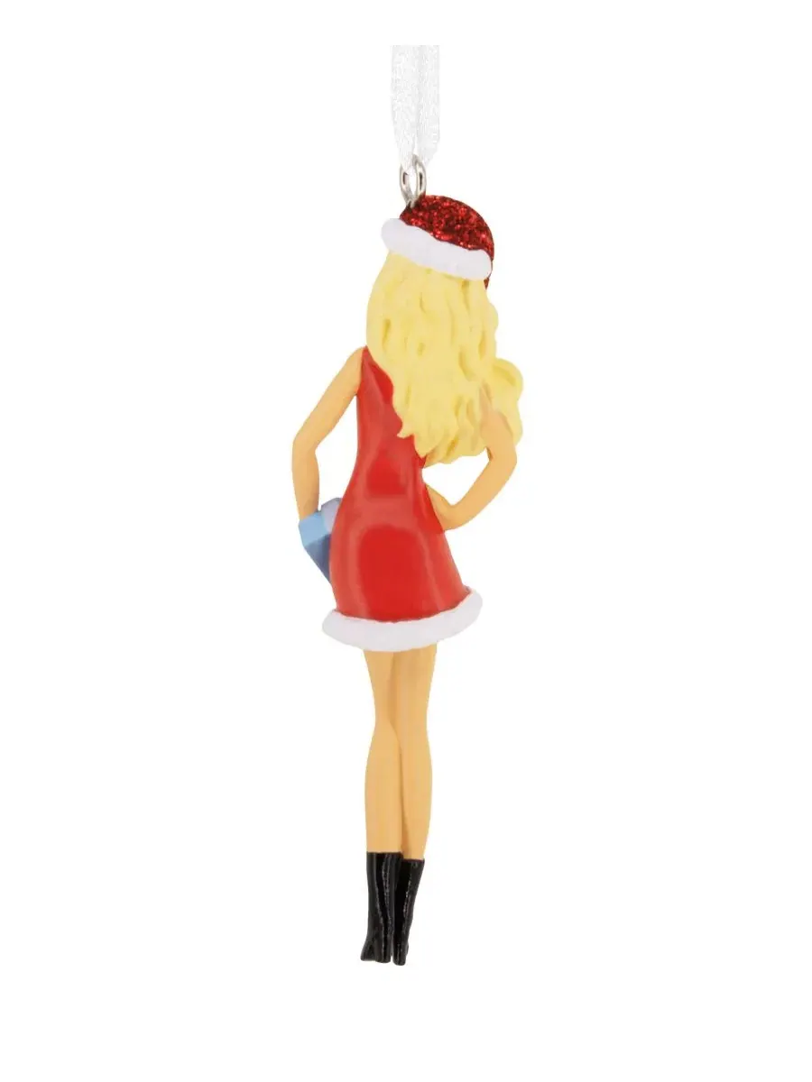 Елочная игрушка Barbie Santa Christmas Tree Ornament Hallmark — изображение 2 из 4, мульти