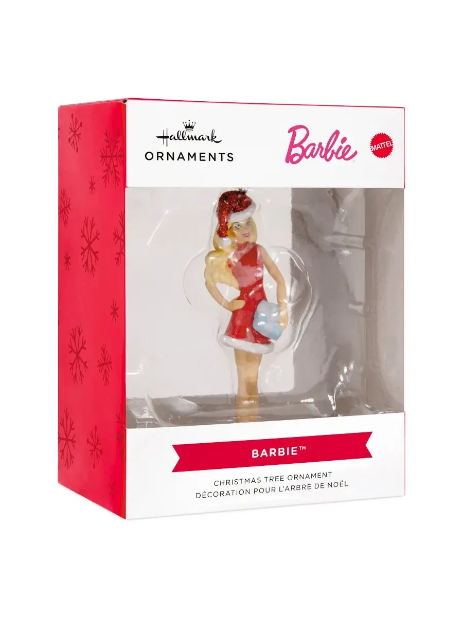 Елочная игрушка Barbie Santa Christmas Tree Ornament Hallmark — изображение 4 из 4, мульти