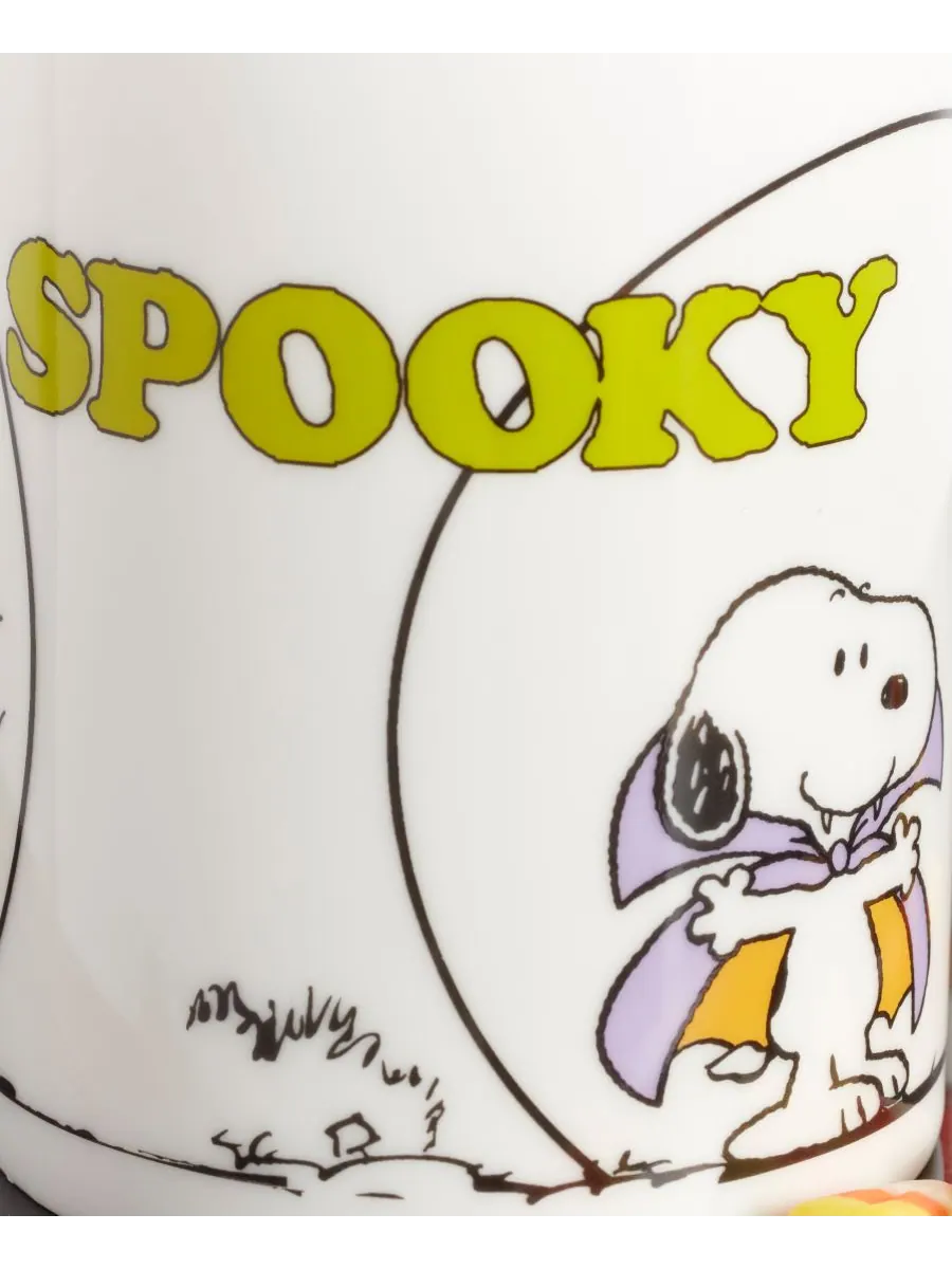 Набор из 4 кружек с изображением мультфильма «Peanuts: Великая тыква» Lenox — изображение 5 из 8, белый