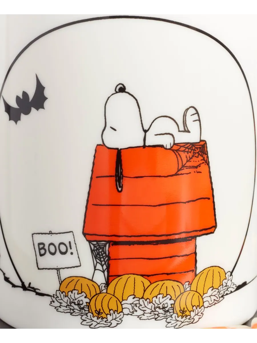 Набор из 4 кружек с изображением мультфильма «Peanuts: Великая тыква» Lenox — изображение 7 из 8, белый