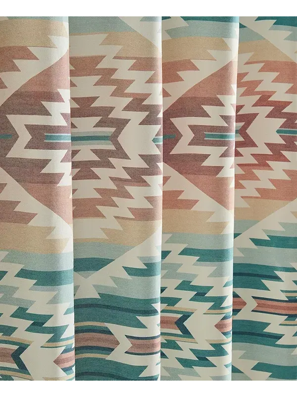 Хлопковая занавеска для душа Pagosa Springs 72 x 72 дюйма Pendleton — изображение 4 из 4, зеленый