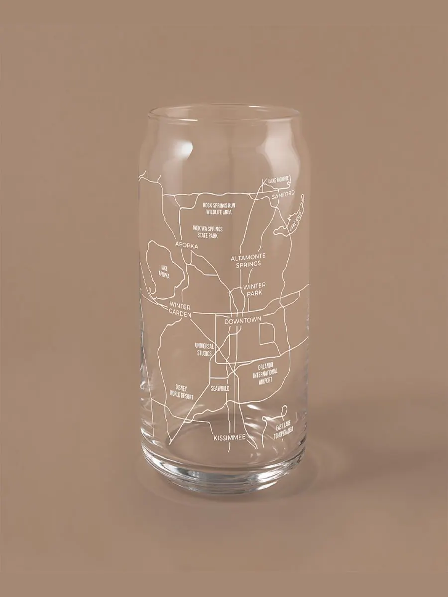 Набор из 2 бокалов стеклянной посуды Can Orlando Map Everyday Glassware NARBO — изображение 2 из 3, белый