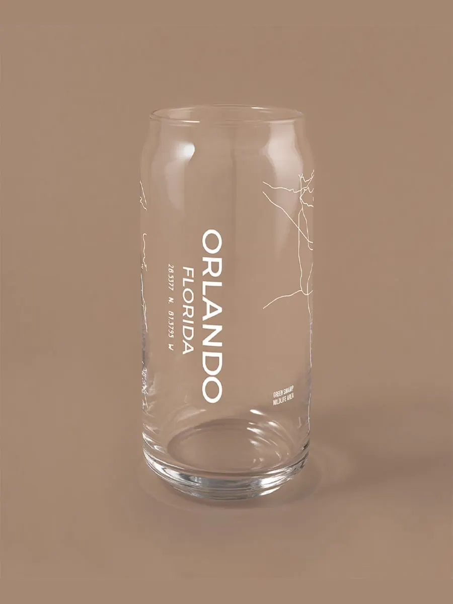 Набор из 2 бокалов стеклянной посуды Can Orlando Map Everyday Glassware NARBO — изображение 3 из 3, белый