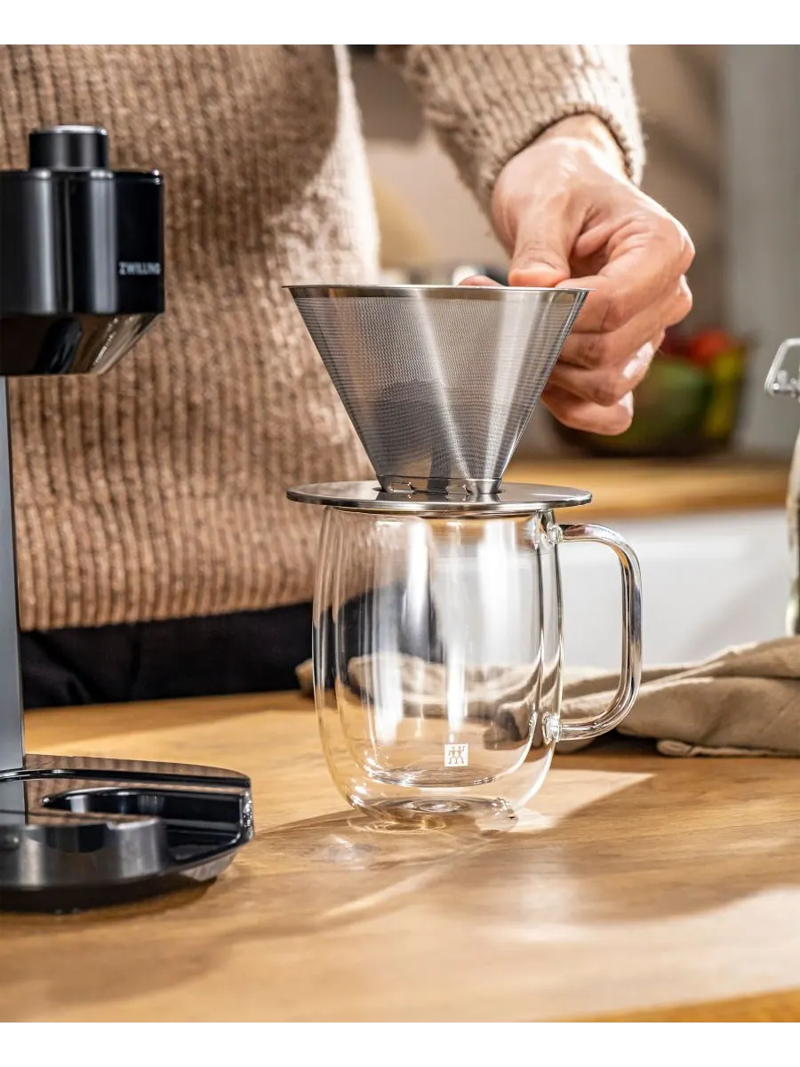 Набор из 4 кофейных кружек Sorrento Plus с двойными стенками ZWILLING — изображение 7 из 8, прозрачный