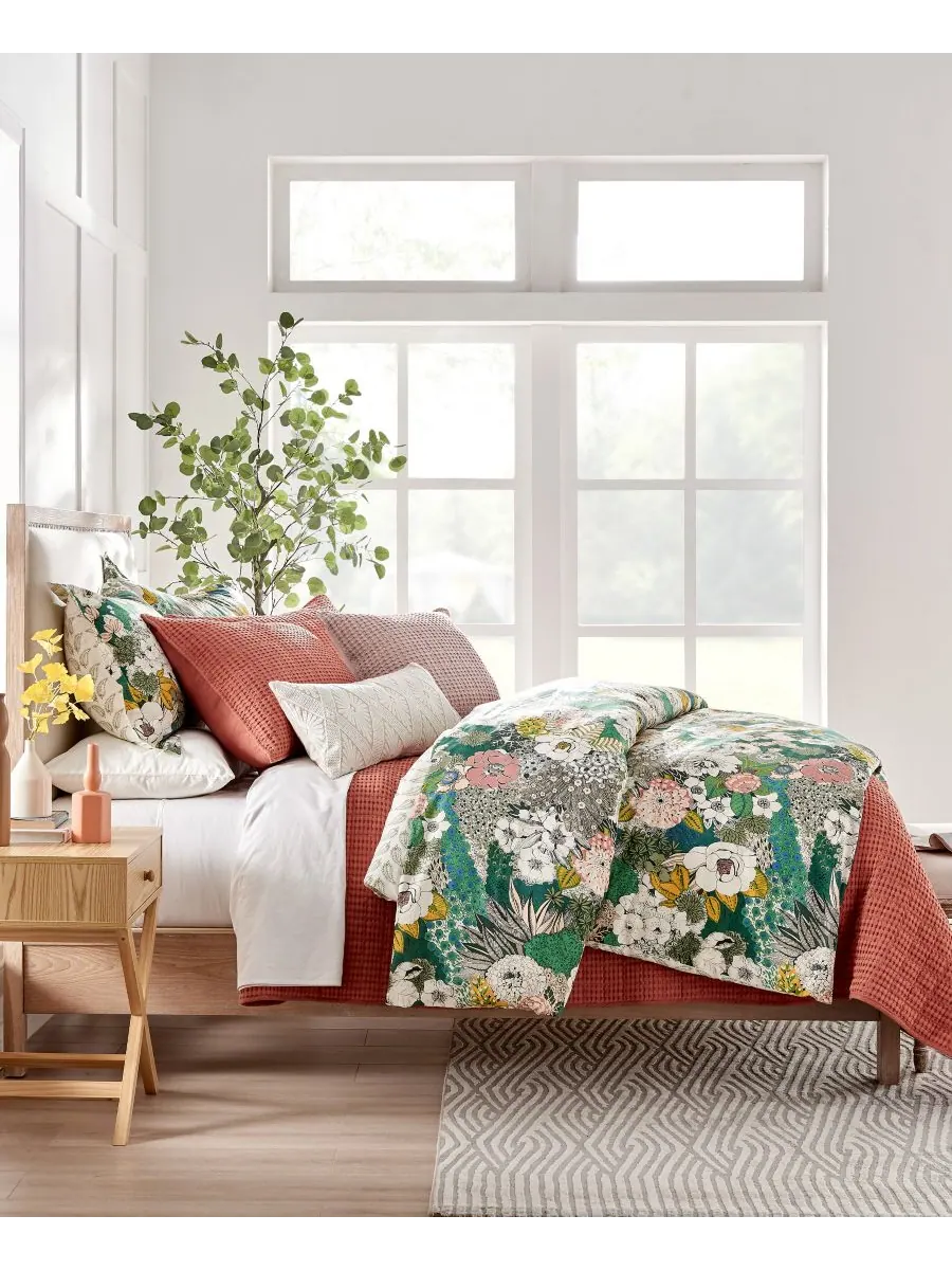 Двусторонний пододеяльник bettina, размер twin/twin xl Levtex — изображение 4 из 4, зеленый