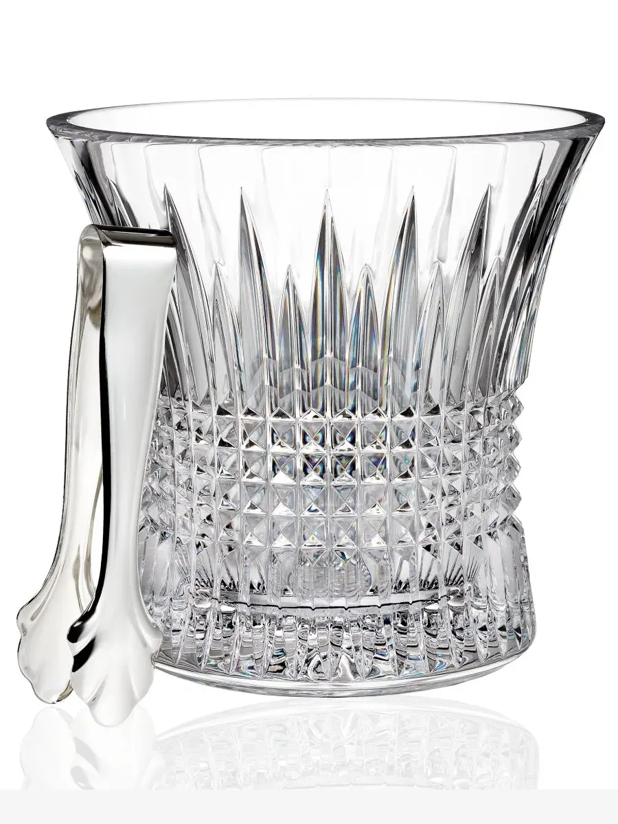 Ведерко для льда Lismore Diamond с щипцами Waterford — изображение 1 из 1, нет цвета