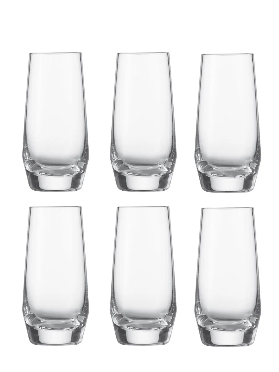 Набор из 6 рюмок Pure Shot Glass объемом 3,2 унции Zwiesel Glas — изображение 1 из 6, прозрачный