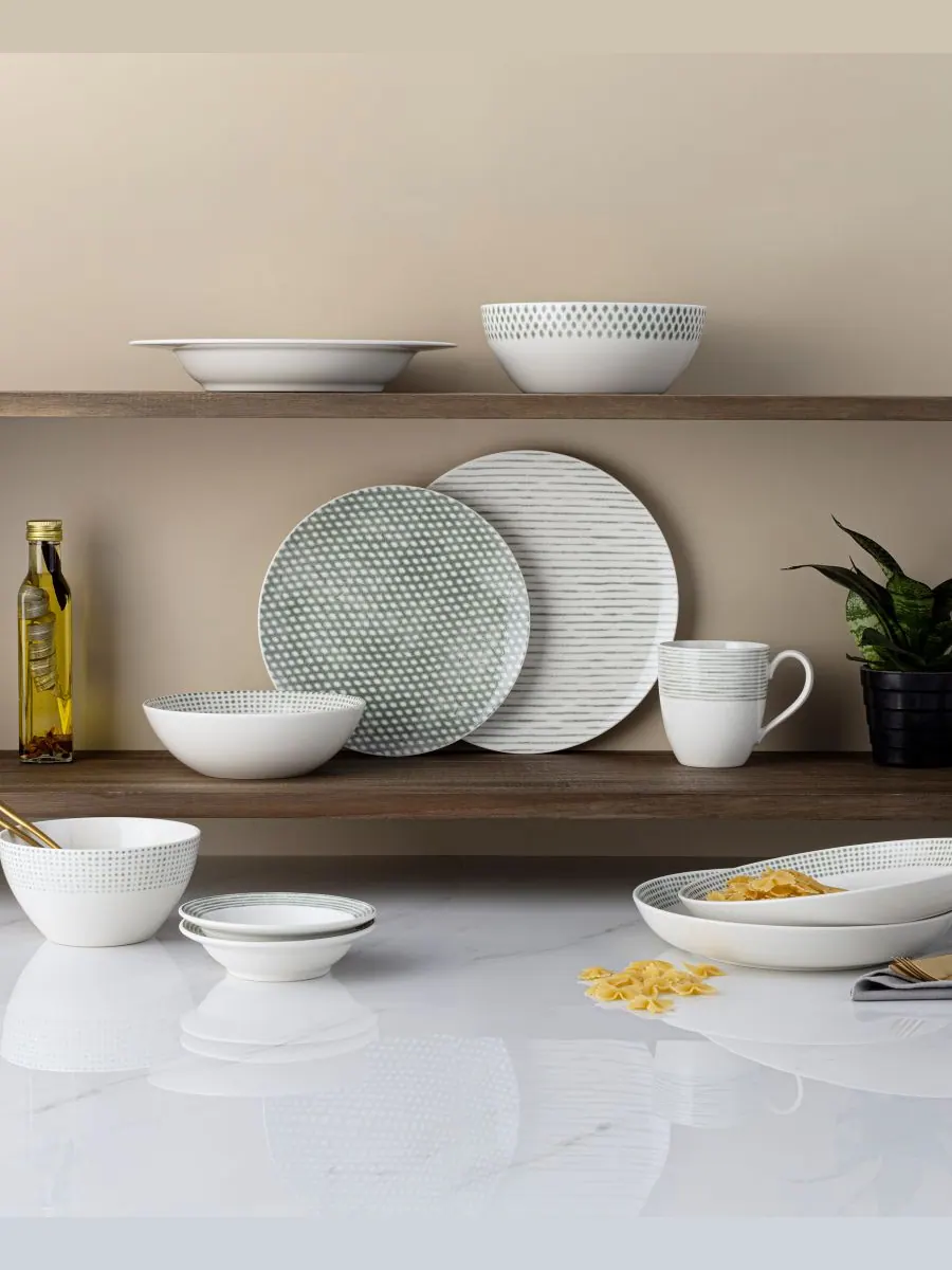 Набор из 4 кружек «Гамак» Noritake — изображение 8 из 10, зеленый