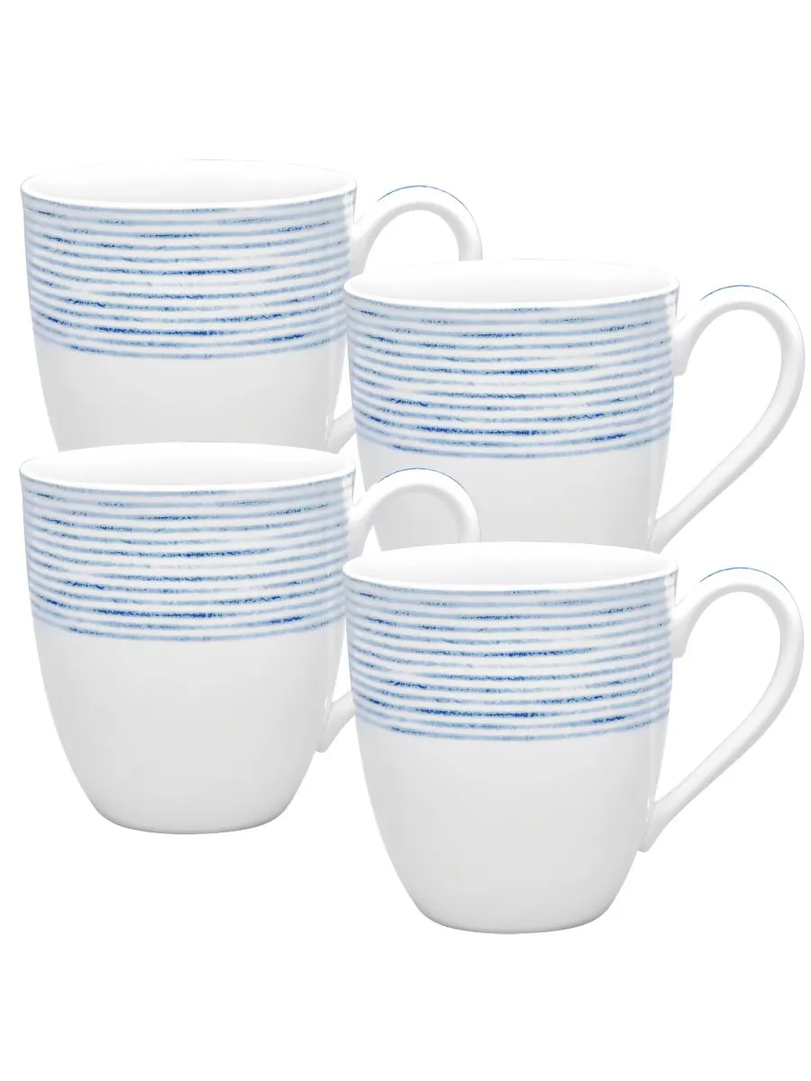 Набор из 4 кружек «Гамак» Noritake — изображение 1 из 10, синий
