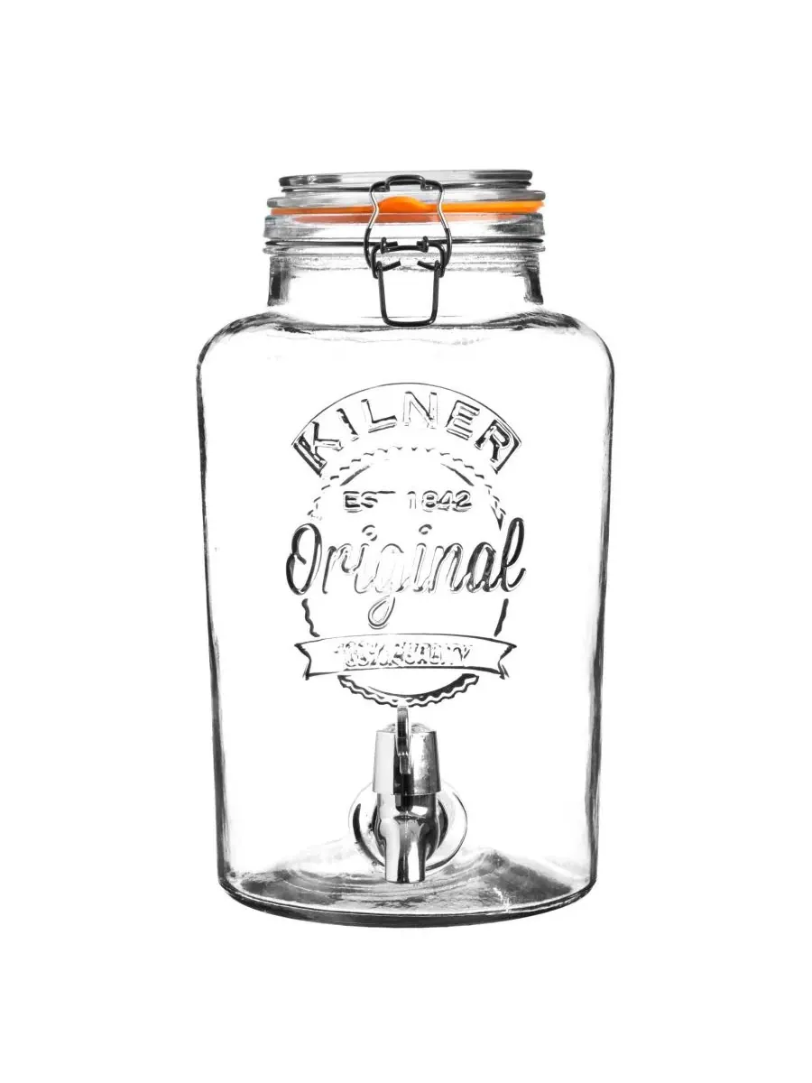 Диспенсер для напитков Clip Top объемом 2,1 галлона Kilner