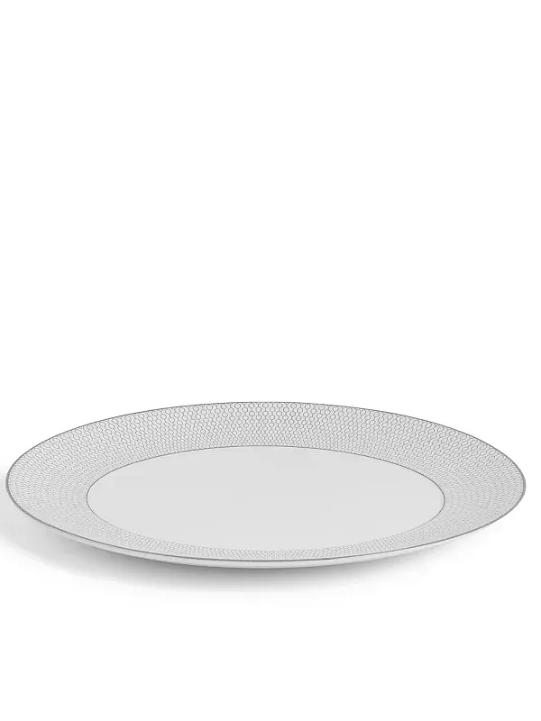Овальное сервировочное блюдо Gio Platinum, 13 дюймов Wedgwood — изображение 2 из 3, мульти