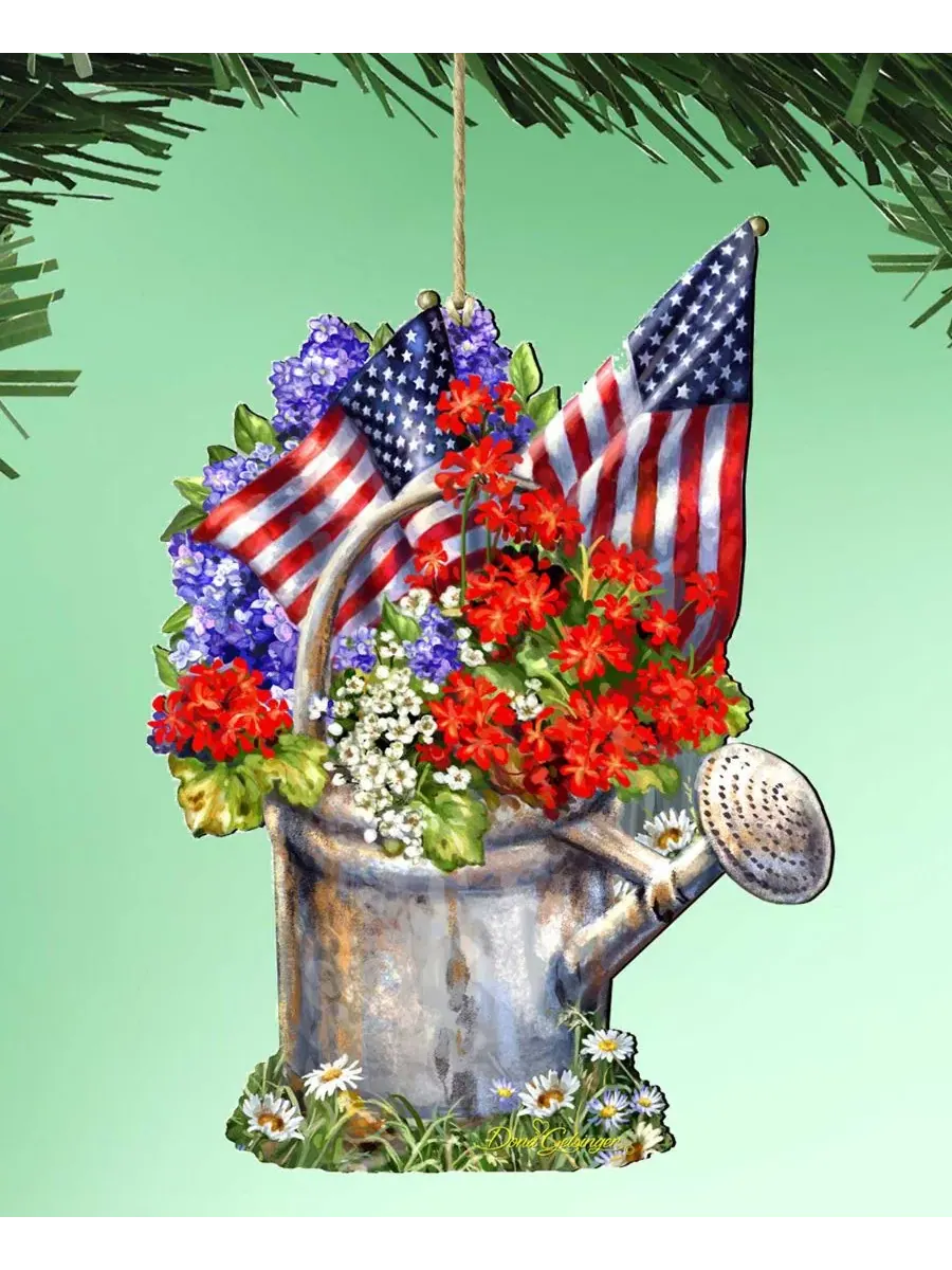 Елочная игрушка из дерева Celebrating American Freedom Designocracy — изображение 4 из 4, мульти