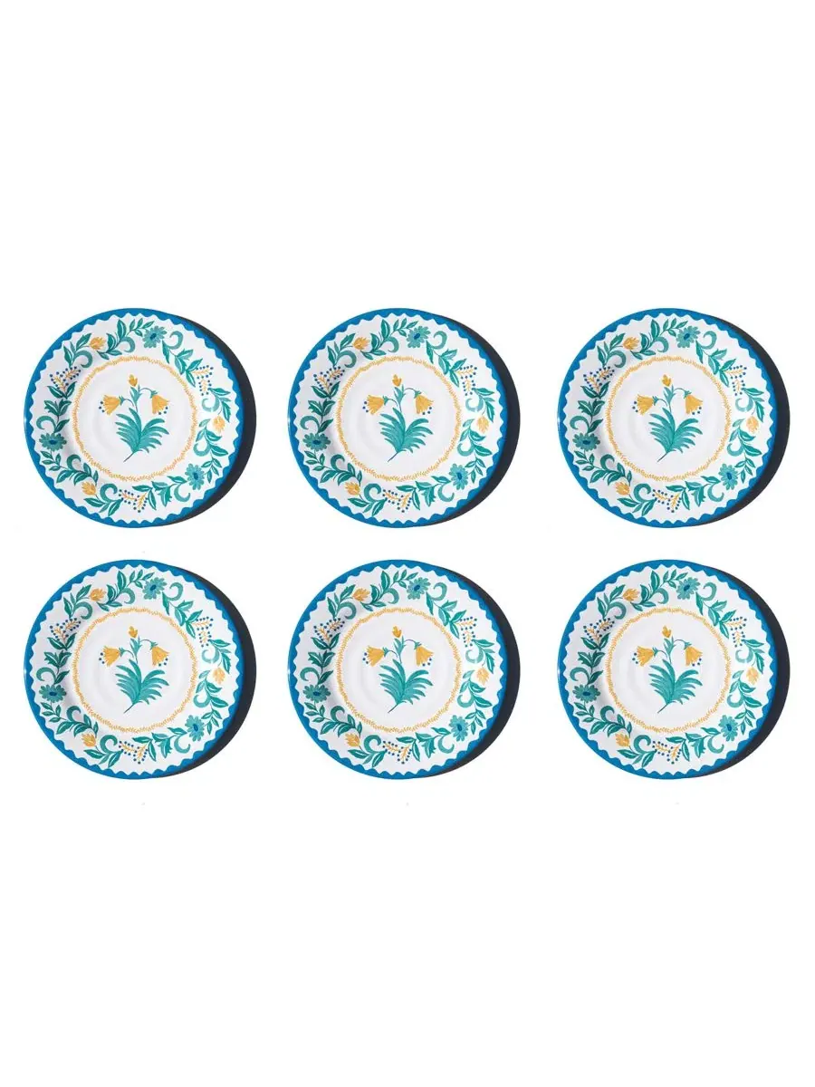 Набор салатных тарелок Montelupo NewWave Melamine, 6 шт. Abode Homewares — изображение 1 из 5, мульти