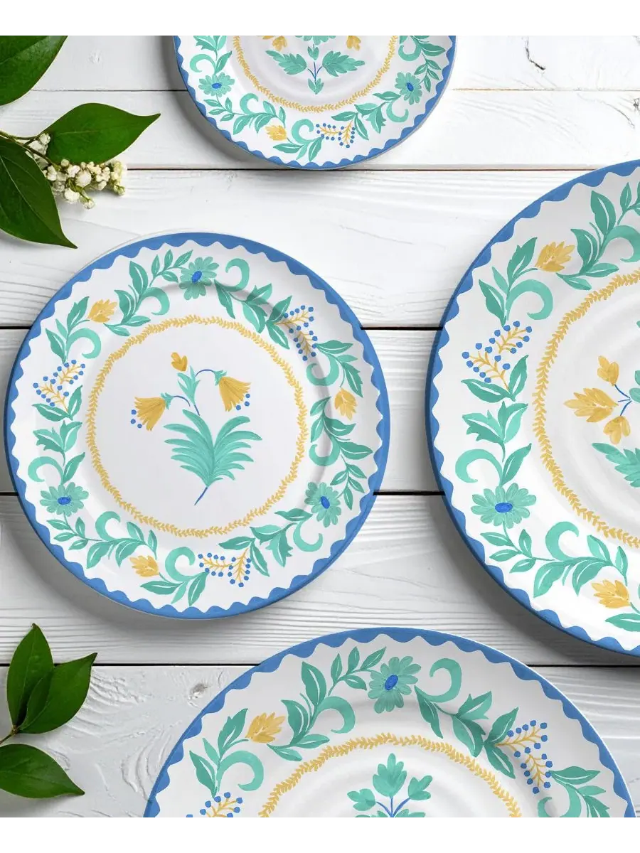 Набор салатных тарелок Montelupo NewWave Melamine, 6 шт. Abode Homewares — изображение 4 из 5, мульти