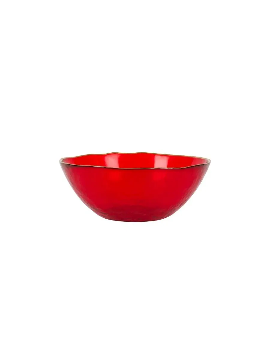 Стеклянная чаша для ягод Holiday Glass Berry Bowl VIETRI — изображение 1 из 3, красный