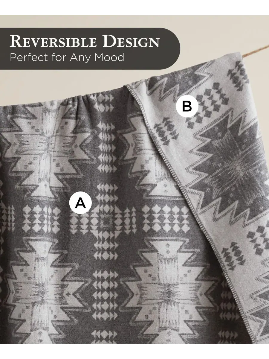 Дышащее одеяло из смеси хлопка Альберта, размер King Woolrich — изображение 10 из 10, серый