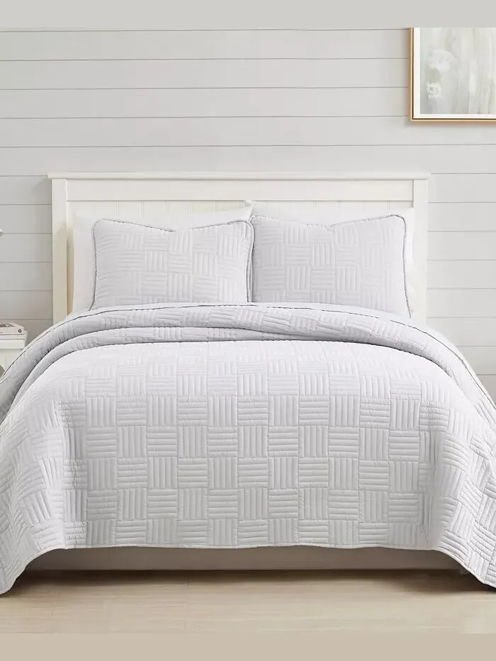 Коллекция наборов одеял «Сетка» Southshore Fine Linens — изображение 1 из 3, белый