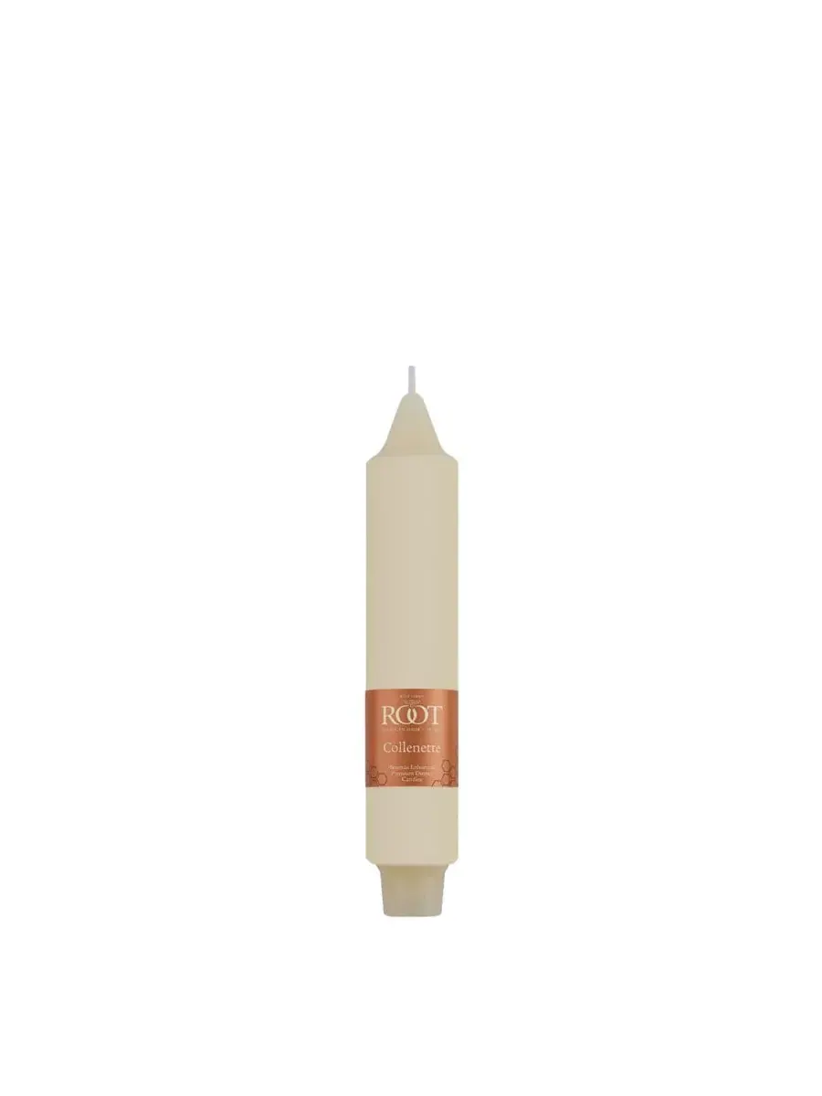 Набор из 4 свечей 7 дюймов Smooth Collenette ROOT CANDLES — изображение 2 из 4, белый