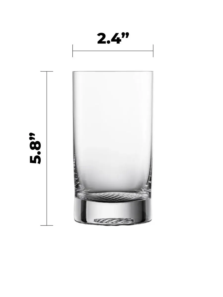 Набор из 4 стаканов Echo Tritan Crystal, 10.6 унций Zwiesel Glas — изображение 2 из 6, прозрачный