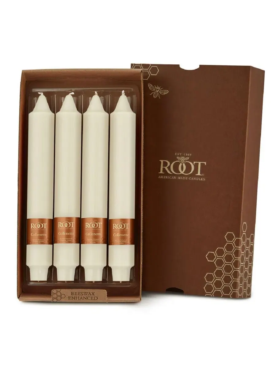 Набор из 4 свечей Smooth Collenette 9" ROOT CANDLES