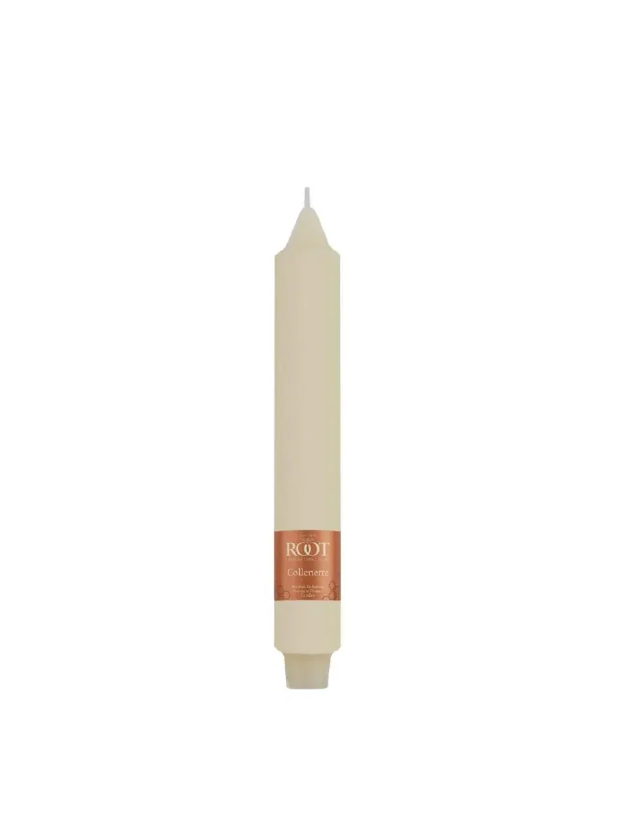 Набор из 4 свечей Smooth Collenette 9" ROOT CANDLES — изображение 2 из 4, белый
