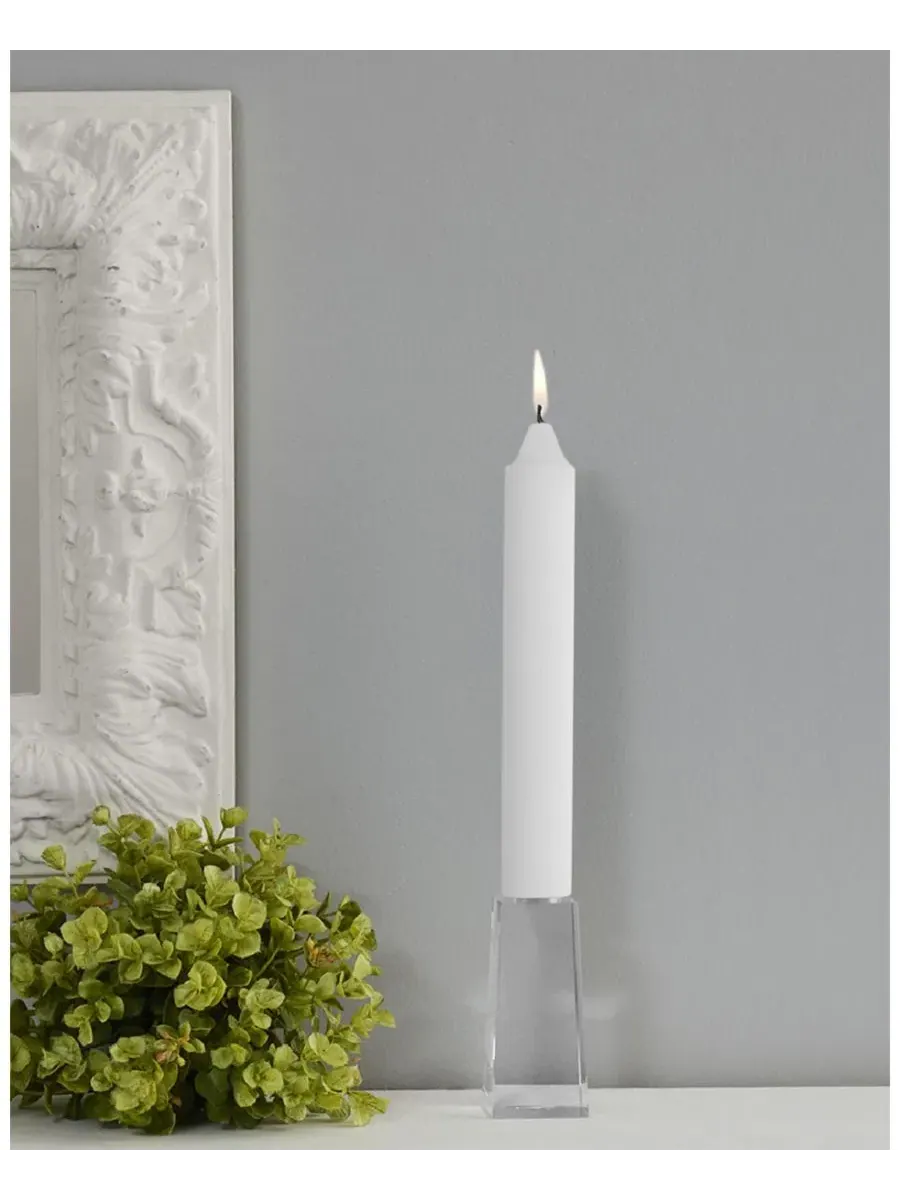 Набор свечей 9 дюймов, 4 шт, Smooth Collenette ROOT CANDLES — изображение 3 из 3, белый