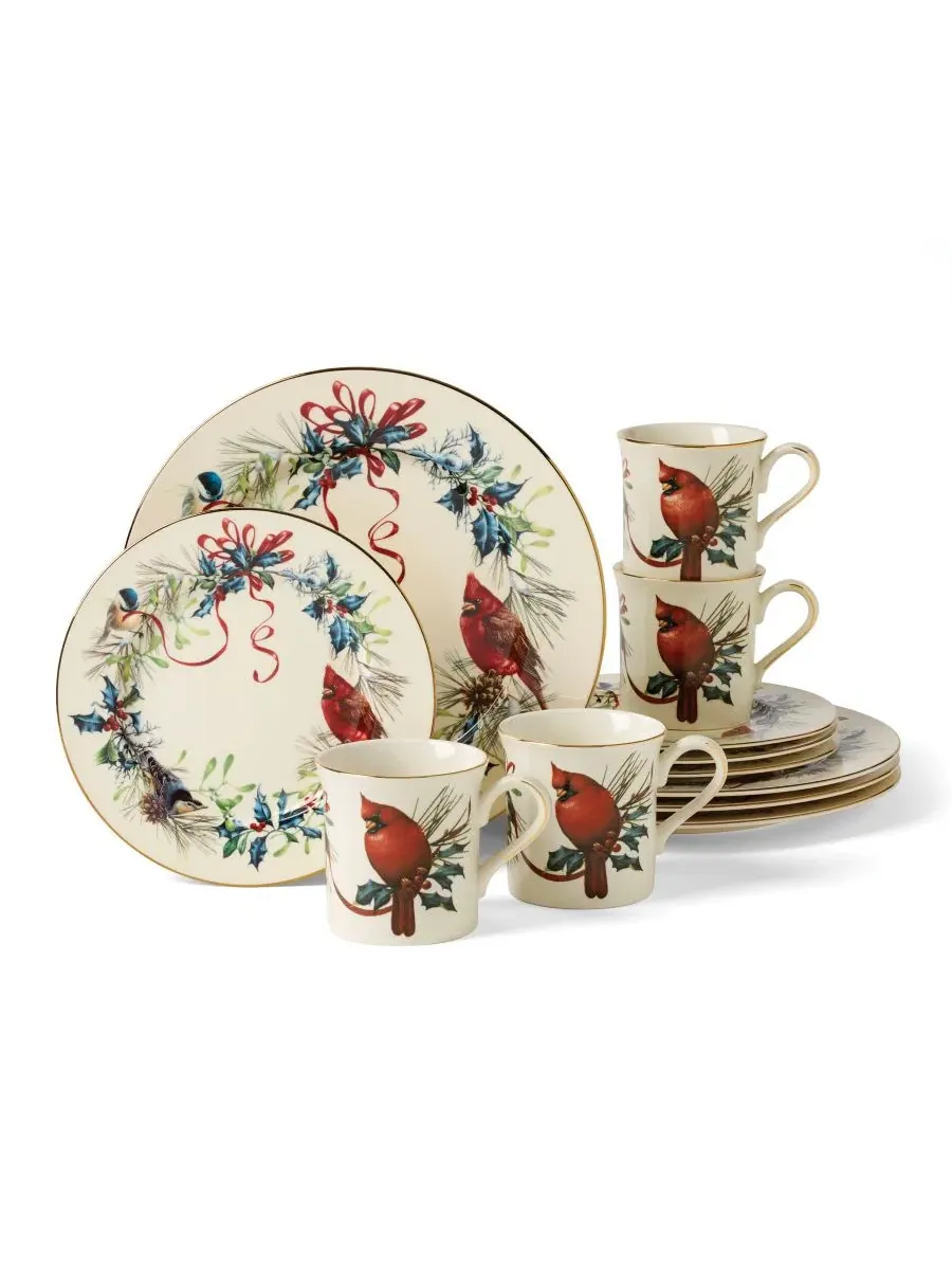 Набор из 4 кружек Winter Greetings Cardinal Lenox — изображение 3 из 3
