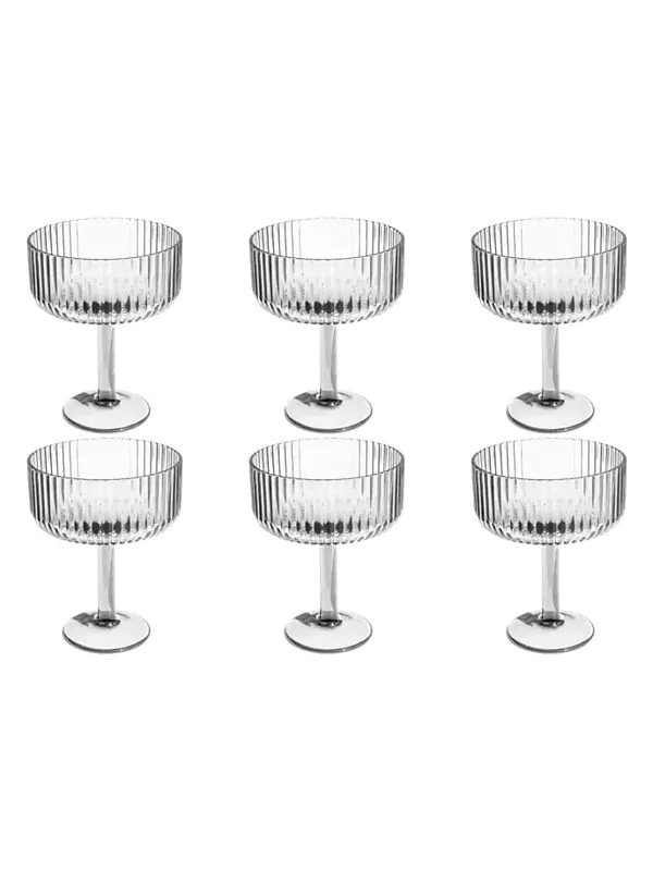 Стаканы Mesa coupe, набор из 6 шт. Abode Homewares — изображение 1 из 3, прозрачный