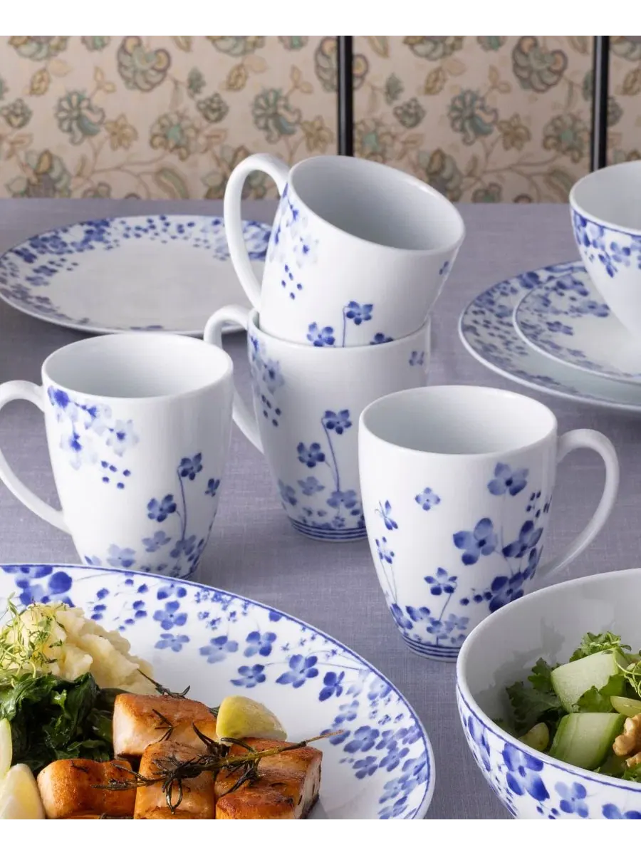 Набор столовой посуды Bloomington Road Noritake — изображение 13 из 20, синий
