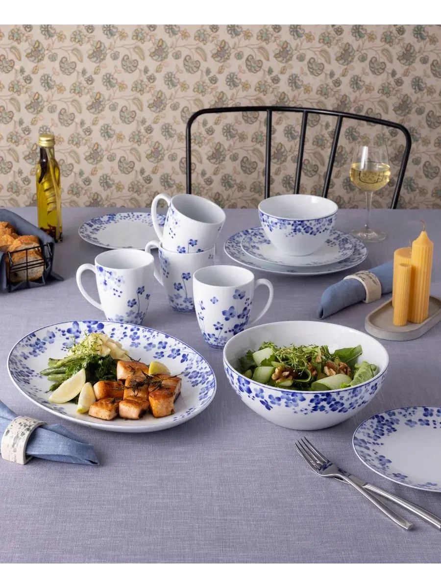 Набор столовой посуды Bloomington Road Noritake — изображение 6 из 20, синий