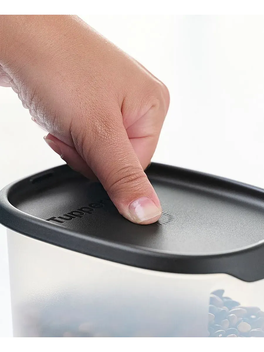 Набор контейнеров One Touch Fresh из 18 предметов с крышками Tupperware — изображение 6 из 10, черный
