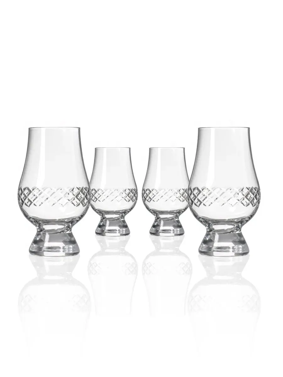 Набор из 4 бокалов Diamond Scotch Glencairn объемом 191 г Rolf Glass — мульти