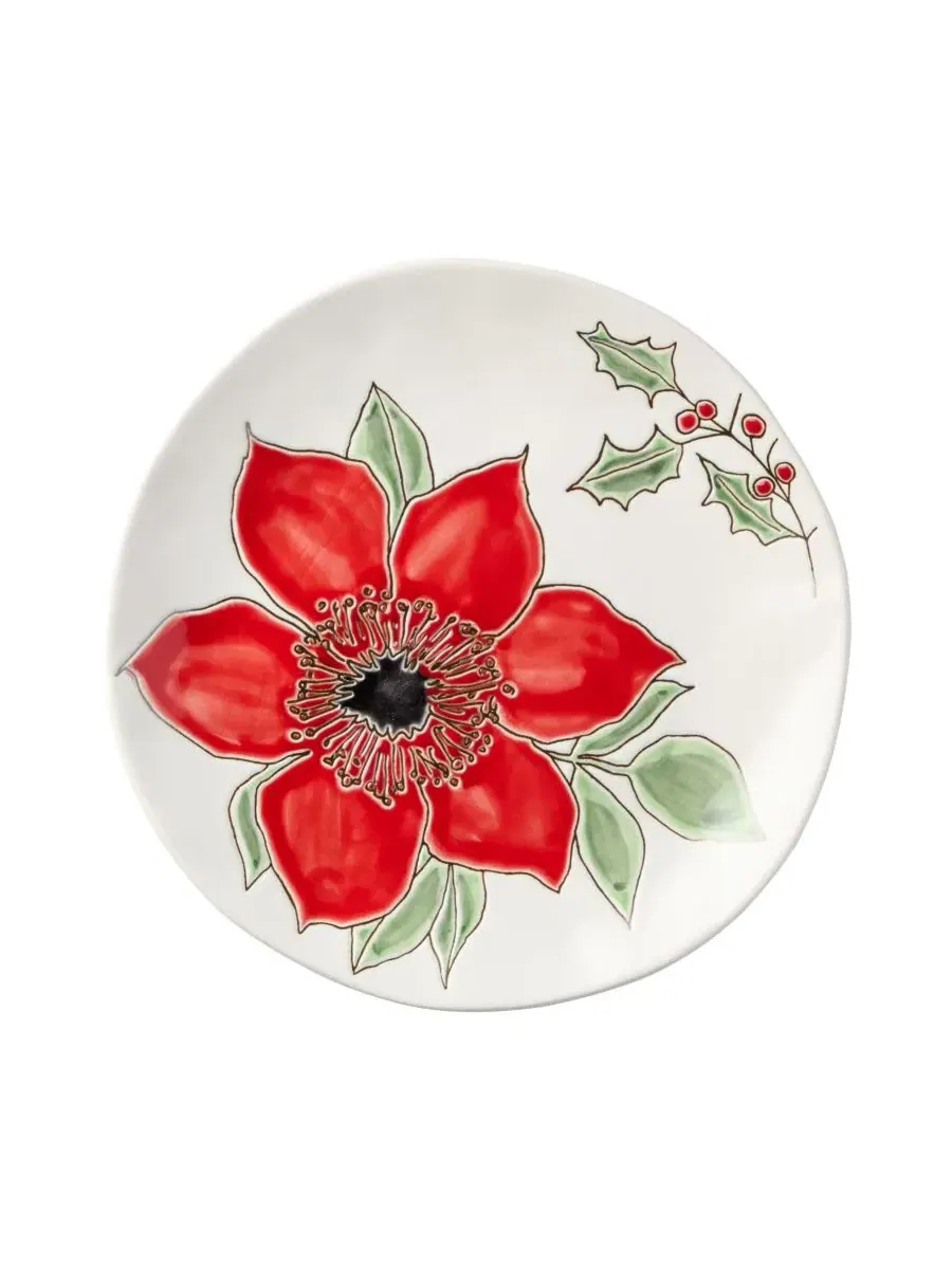 Набор из 4 десертных тарелок Festive Blooms Certified International, 21,6 см — изображение 2 из 5, мульти
