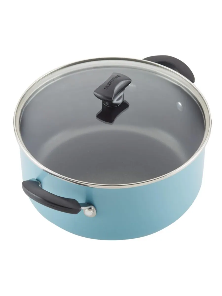 Набор посуды Cookstart DiamondMax с антипригарным покрытием, 15 предметов Farberware — изображение 3 из 10, голубой