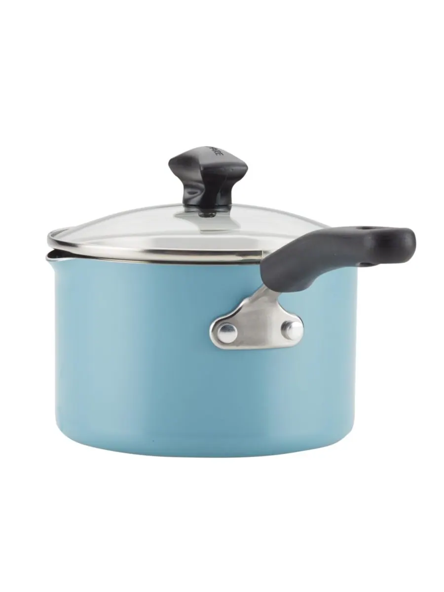 Набор посуды Cookstart DiamondMax с антипригарным покрытием, 15 предметов Farberware — изображение 4 из 10, голубой
