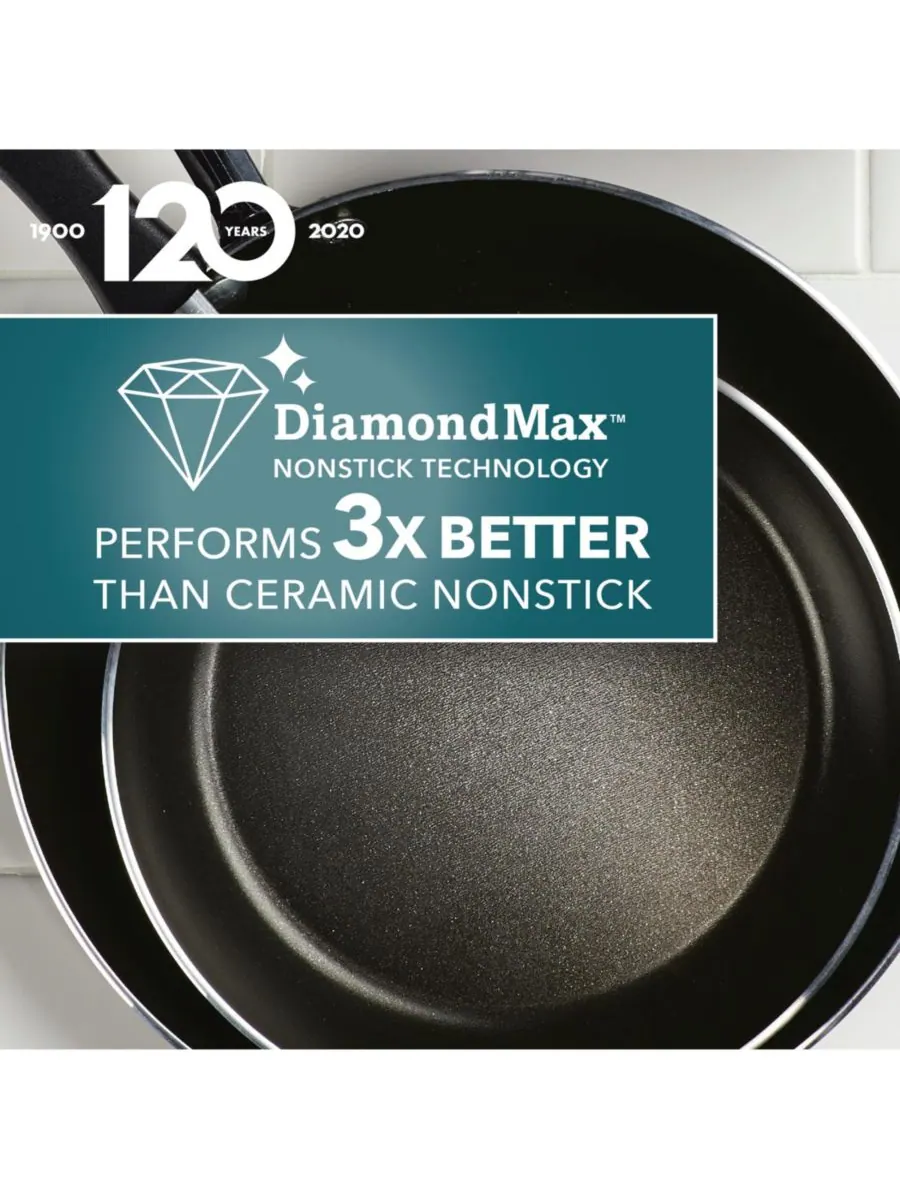 Набор посуды Cookstart DiamondMax с антипригарным покрытием, 15 предметов Farberware — изображение 6 из 10, голубой