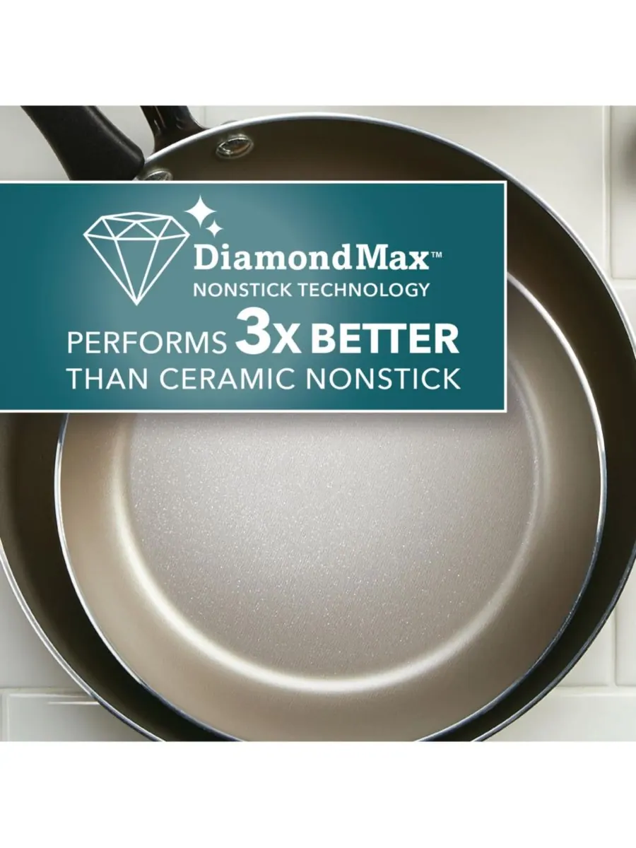 Набор посуды Cookstart DiamondMax с антипригарным покрытием, 15 предметов Farberware — изображение 5 из 10, медь
