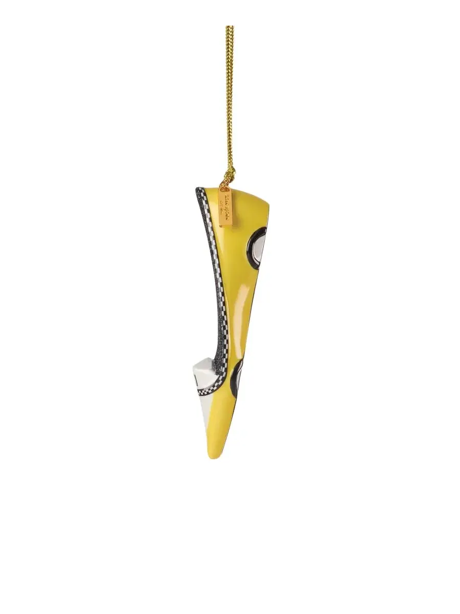 Елочная игрушка-такси с золотым шнуром, Be Jolly Taxi Shoe Ornament kate spade new york